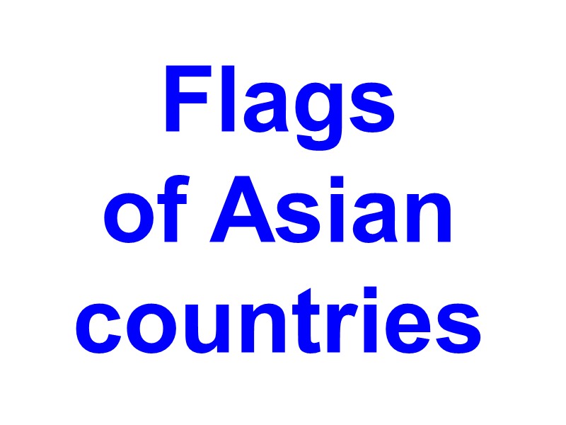 Flags of Asian countries